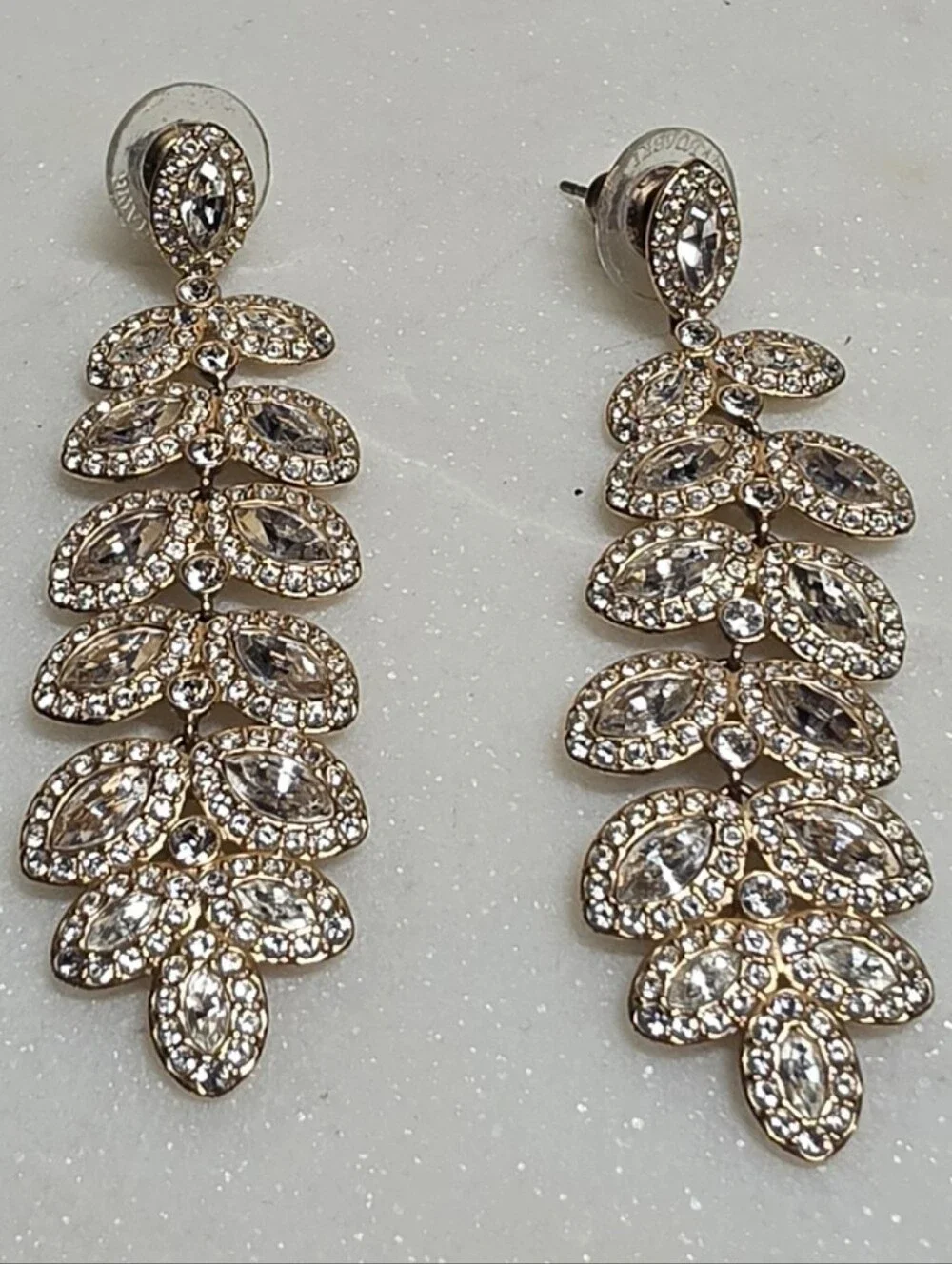 Swarovski Earrings - White/Silver Sparkle - Picture 1 of 5